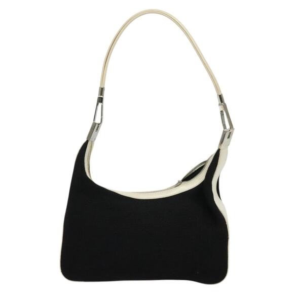 GUCCI Shoulder Bag Canvas Black Silver 001 001 - Picture 3 of 12